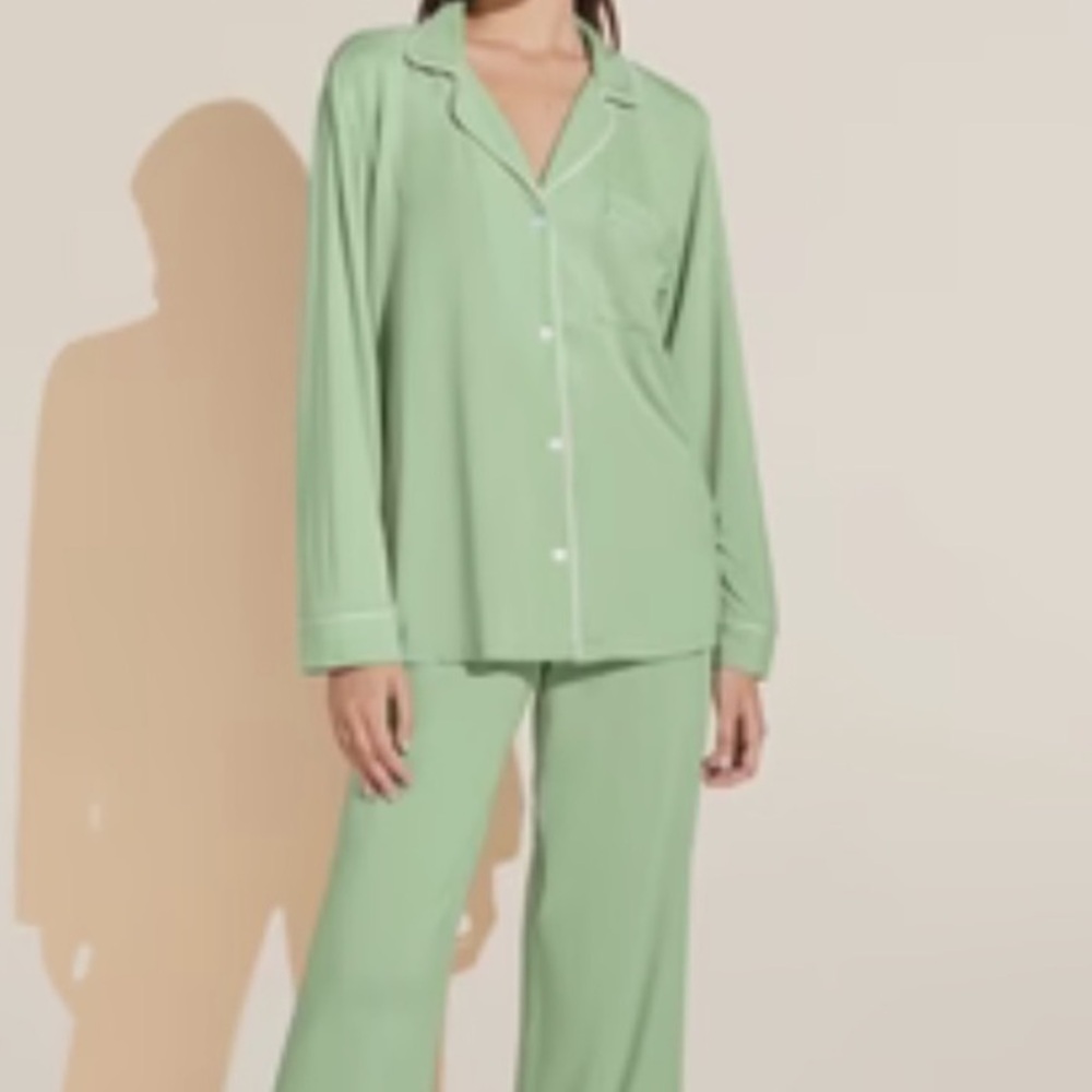 Eberjey Giselle Green Pajama Top
